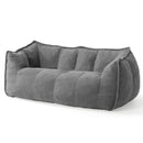 2-Seat Teddy Bean Bag Sofa