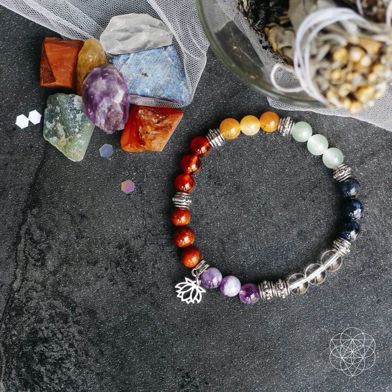 7 Chakra Bracelet and Stones Set