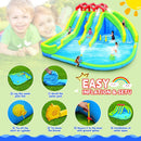 7-In-1 Inflatable Water Park With Triple Slides, Water Gun, And Climbing Wall (SAK98134) by SAKSBY WHOLESALE