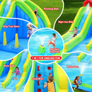 7-In-1 Inflatable Water Park With Triple Slides, Water Gun, And Climbing Wall (SAK98134) by SAKSBY WHOLESALE