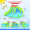 7-In-1 Inflatable Water Park With Triple Slides, Water Gun, And Climbing Wall (SAK98134) by SAKSBY WHOLESALE