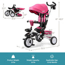 7-in-1 Detachable Baby Stroller with Canopy and Safety Harness by LJGDeals