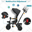 7-in-1 Detachable Baby Stroller with Canopy and Safety Harness