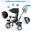 7-in-1 Detachable Baby Stroller with Canopy and Safety Harness