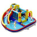 7-in-1 Inflatable Water Slide Bounce Castle with Splash Pool and Climbing Wall without Blower by LJGDeals