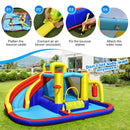 7-in-1 Inflatable Water Slide Bounce Castle with Splash Pool and Climbing Wall without Blower by LJGDeals