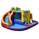7-in-1 Inflatable Water Slide Bounce Castle with Splash Pool and Climbing Wall without Blower by LJGDeals