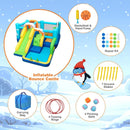7-in-1 Kids Inflatable Bounce House with Jumping Area without Blower by LJGDeals