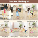 7-in-1 Toddler Climbing Toy Connected Table and Chair Set for Boys and Girls Aged 3-14 Years Old by LJGDeals