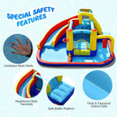 7-in-1 Inflatable Water Slide with 735W Air Blower and Splash Pool by LJGDeals