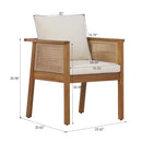 Alora 7-Piece Acacia Wood Outdoor Dining Set With Cushions And Table (SAK14657) by SAKSBY WHOLESALE