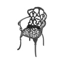 Alora 7-Piece Cast Aluminum Patio Furniture Set With Black Frame And Off-White Cushions (SAK12948) by SAKSBY WHOLESALE