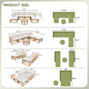Alora 7-Piece Outdoor All-Weather Rattan Patio Sofa Set With Cushions (SAK47230) by SAKSBY WHOLESALE