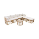 Alora 7-Piece Outdoor All-Weather Rattan Patio Sofa Set With Cushions (SAK47230) by SAKSBY WHOLESALE