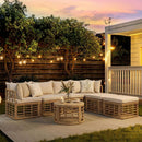Alora 7-Piece Outdoor All-Weather Rattan Patio Sofa Set With Cushions (SAK47230) by SAKSBY WHOLESALE