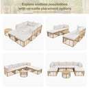 Alora 7-Piece Outdoor All-Weather Rattan Patio Sofa Set With Cushions (SAK47230) by SAKSBY WHOLESALE