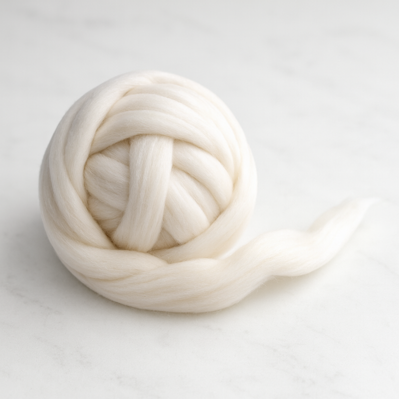 Undyed Merino Combed Wool Top