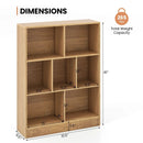 7-Section Freestanding Bookshelf for Kids Room Classroom Daycare Nursery by LJGDeals