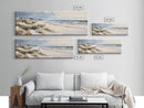 Panoramic Ocean Beach canvas prints Sea landscape Nautical photo Coastal Framed Art Sea wave canvas Extra large wall art Ready to hang
