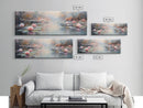 White Water Lilies Fantasy Decor, Framed Canvas Print, Ready To Hang, Floral Wall Art, Home Decor, Springtime Art, Farmhouse Art