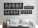Stained Glass Windows Canvas Print, Stained Glass Painting On Canvas, Church Stained Glass Windows Fine Art Print