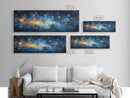 Framed Canvas Print Of The Universe, Space Exploration, Galaxy Print, Astronomical Gift, Room Decor, FREE SHIPPING