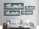 A Cloudy Day - Wide Format Clouds Wall Art - Panoramic Print - Framed Canvas Print - Panoramic Framed Canvas Cloudy Art Print