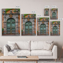Change23 Hacienda Architecture Framed Canvas Print, Mexican Wall Art, Art of Mexico, Original Artwork, Wood Framed Ready To Hang