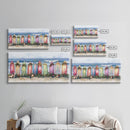 Christmas beach art, tropical Christmas decor, Christmas wall art, canvas print, beach Christmas decor, holiday wall art
