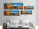 Fall In The Mountains - Vintage Landscape Painting Print - Fall Wall Art - Autumn Centerpiece - Beautiful Fall Wall Art - Canvas Art Print