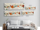 Retro Atomic Age Inspired Abstract Art, Framed Canvas Print, Solar System in Abstract, Mid-century modern Inspired Vintage Art