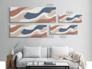 MCM Artwork - Abstract Art - Framed Canvas Print - Wood Framed Mid Century Modern Art - Large Geometric Art, Paint Splotches