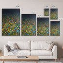 Field Of Flowers, Flowers Print, Nursery Wall Decor, Floral Decor, Floral Home Decor, Framed Canvas Print, Wild Flowers Oil Painting