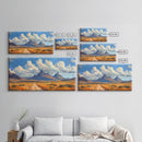 Desert Dirt Roads Framed Canvas Wall Art, Beautiful Arizona Day, Desaturated Wall Art, Rustic Farmhouse Decor, Southwestern Pueblo Art