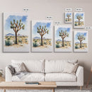 Watercolor Painting Print of Joshua Tree, Framed Canvas Print, Joshua Tree Art, Joshua Tree California Wall Art, Modern Farmhouse Art