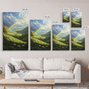 A Rainbow Over Ireland, Ireland Landscape Painting Print, Irish Decor, Ireland Wall Art, Ireland Inspired Home Decor