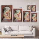 Middleastern Wall Art Framed Canvas Print, Moroccan Wall Art Framed Art, Moroccan Painting