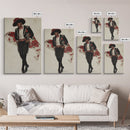 Spanish Toreador Framed Canvas Print, Impressionist Wall Art, Mexicano Wall Art, Spanish Decor, Spanish Wall Art, Cultural Decor