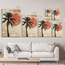 Wabi Sabi Palm Tree Painting Print, Watercolor Palm Tree Painting, Nautical Home Decor, Statement Piece, Centerpiece Wall Art