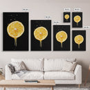 Lemons Oil Painting Print, Vintage Still Life of a Lemon, Antique Fruit Art Print, Still Life Wall Art, Lemon Painting, Framed Canvas Print