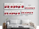 Original Cherry Painting Print - Panoramic Canvas Fruit Illustration - Home Decor For Kitchen - Framed Wall Art - Dining Room Decor