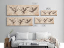 Painting of 3 Angels Canvas Print, Guardian Angels Wall Art, Angel Sketch, Angel Painting, Angelic Home Decor, Extra Wide Wall Art