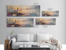 Lighthouse Painting Canvas Print, Lighthouse Art, Lighthouse Print, Lighthouse Gifts, Lighthouse Prints, Panoramic Art, Nautical Decor