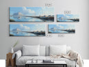 Morro Bay Panoramic Print, Nautical Landscape Painting, Canvas Print, Seascape Panoramic Painting, Seascape Landscape Wall Art Home Decor