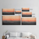 Sunrise Over The Smoky Mountains Framed Canvas Print