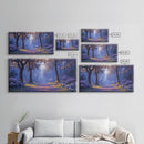 The Path Through The Forest, Framed Canvas Print, Fantasy Landscape Painting, Wood Framed Home Decor, Above Sofa Living Room Wall Art