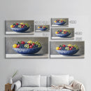 Still Life Oil Painting Print of Fruit in a Bowl, Framed Canvas Print, Victorian Oil Painting Still Life, Kitchen Wall Art, Kitchen Decor