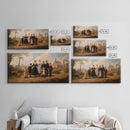 Dutch Family Painting Canvas Print, Funky Wall Art, Dutch Family Wall, Dutch Style Art