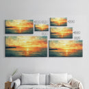 Nautical Landscape Canvas Print, Ocean Art, Wood Framed Canvas, Ocean Home Decor, Seascape Painting, Nautical Nursery Decor