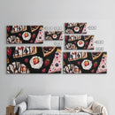 Food Painting Print, Desserts Painting Wall Art, Framed Canvas Print, Kawaii Food Painting For Kitchen, Kitchen Home Decor, Kitchen Wall Art